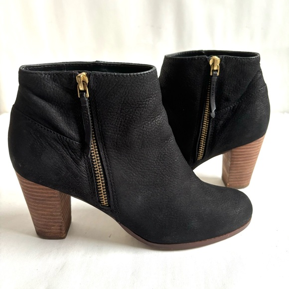 Cole Haan Grand OS Davenport Nubuck Zip Leather Ankle Boots Black Size 7B - Picture 6 of 17
